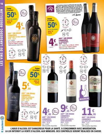 Foire aux vins d'automne page 16 E.Leclerc Foix