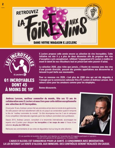 Foire aux vins d'automne page 2 E.Leclerc Foix