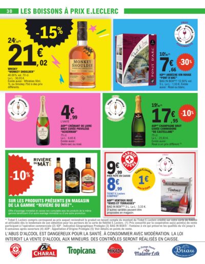 Vos promos du moment page 30 E.Leclerc Foix