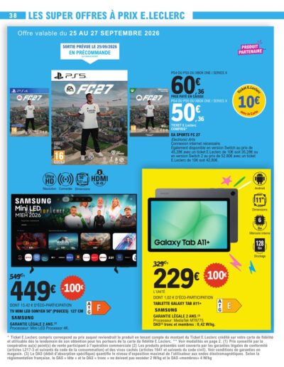 Vos promos du moment page 38 E.Leclerc Foix