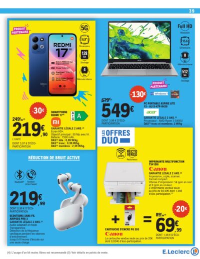 Vos promos du moment page 39 E.Leclerc Foix