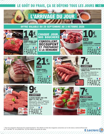 Un octobre gourmand page 13 E.Leclerc Foix