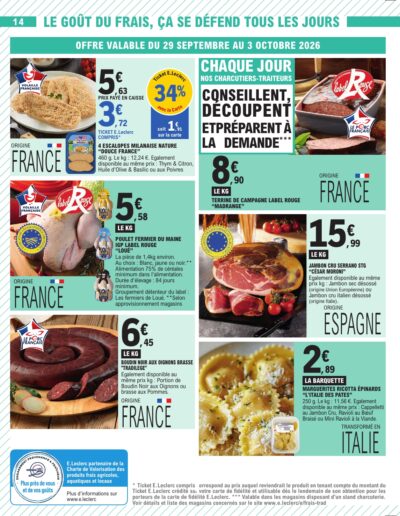Un octobre gourmand page 14 E.Leclerc Foix