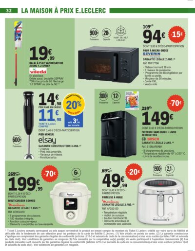 Un octobre gourmand page 32 E.Leclerc Foix